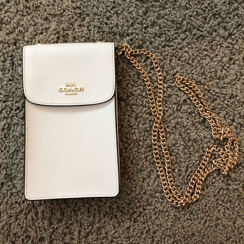Coach Signature Phone Crossbody Bag